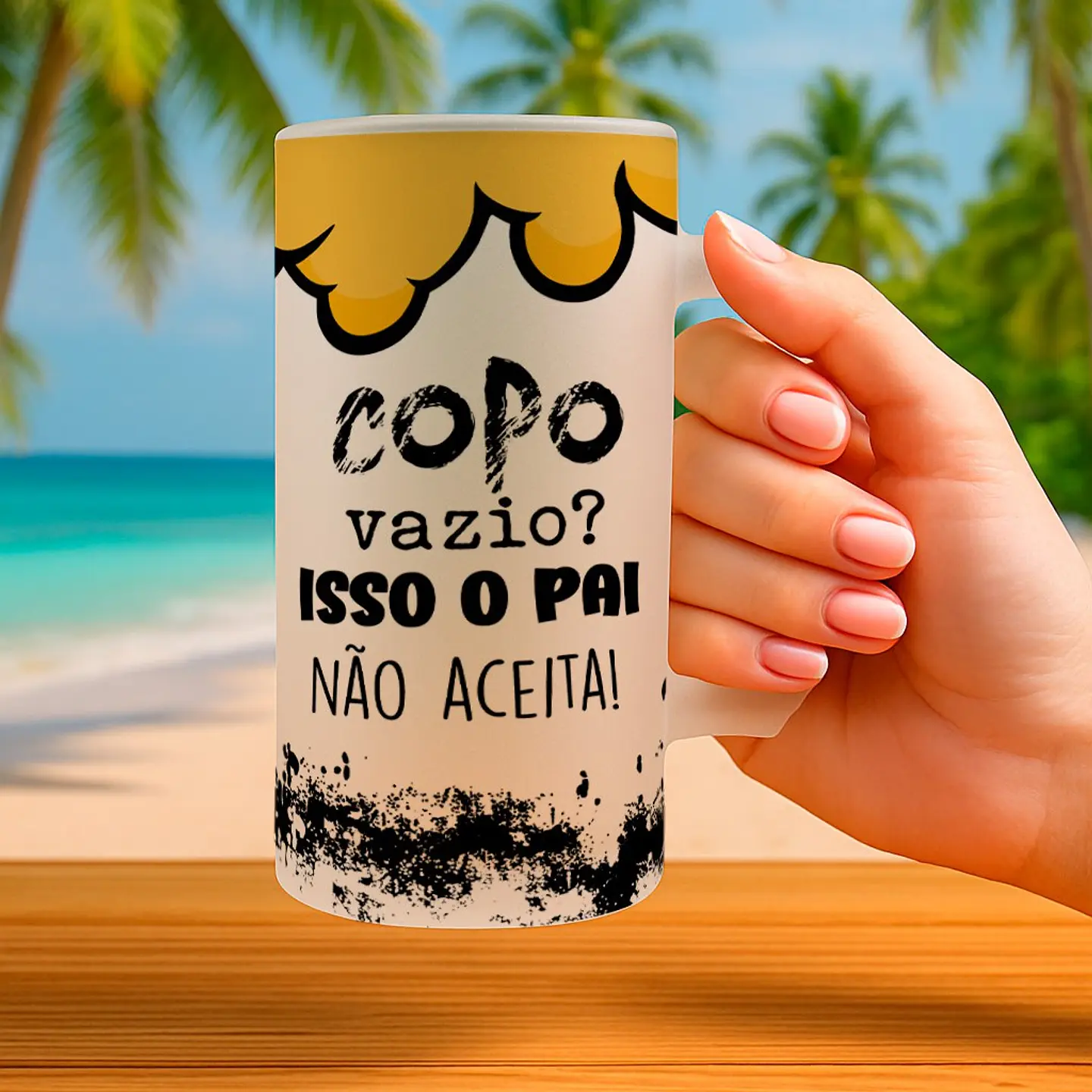 8 Artes para Caneca Dia dos Pais Chopp Arquivo Editável  4