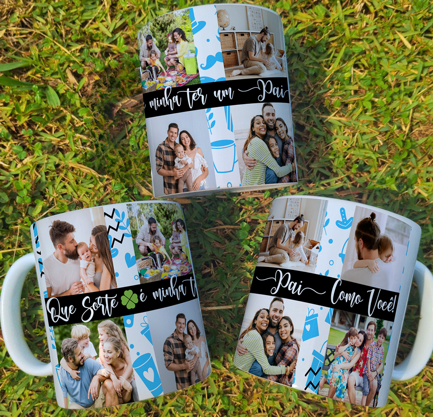 23 Artes para Sublimação Caneca Camisa Body Dia dos Pais Arquivo em Png 1