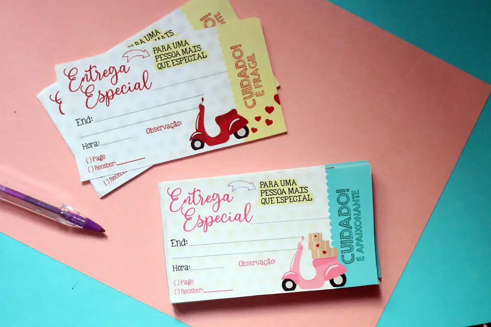 24 Artes para Recibos Talão de pedidos Arquivo em Png  2