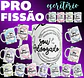 28 Artes para Caneca Profissões Arquivo Editável - Thumbnail 1