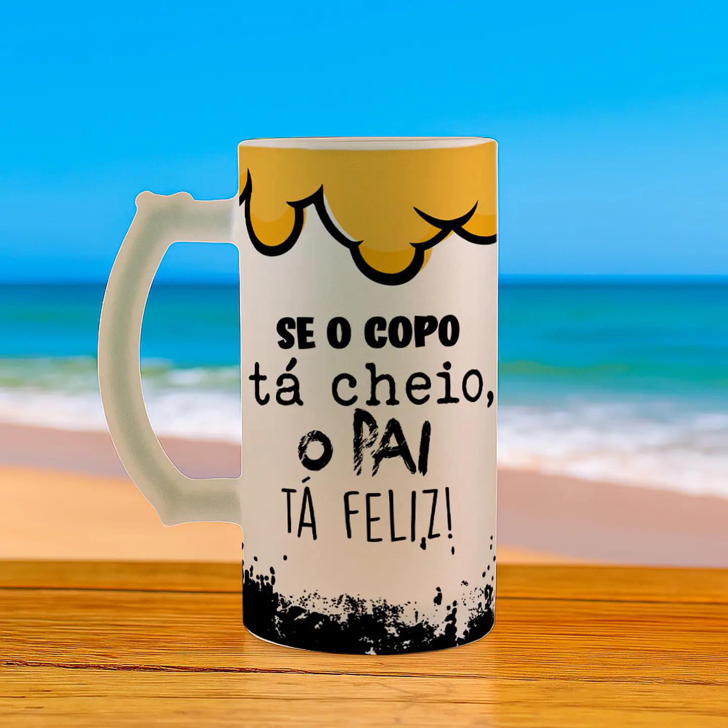 8 Artes para Caneca Dia dos Pais Chopp Arquivo Editável  5