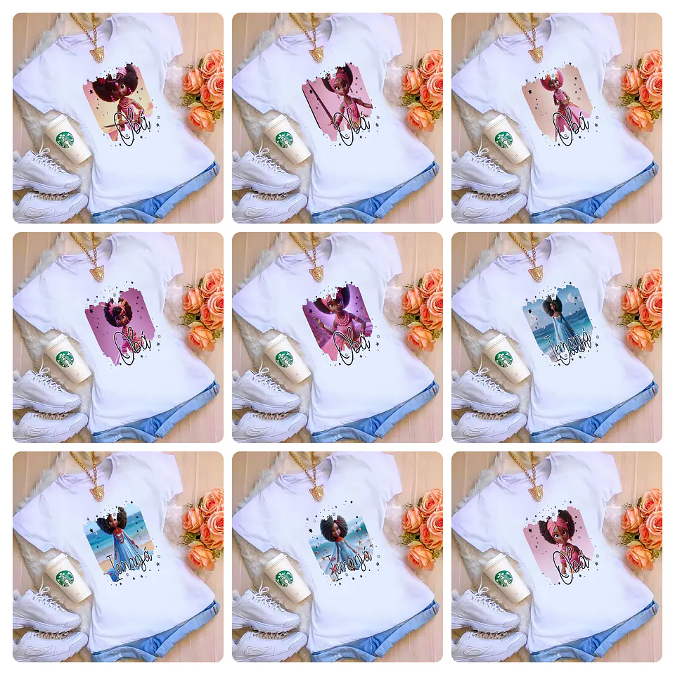 37 Artes para Camisas Orixás Arquivo Editável  2