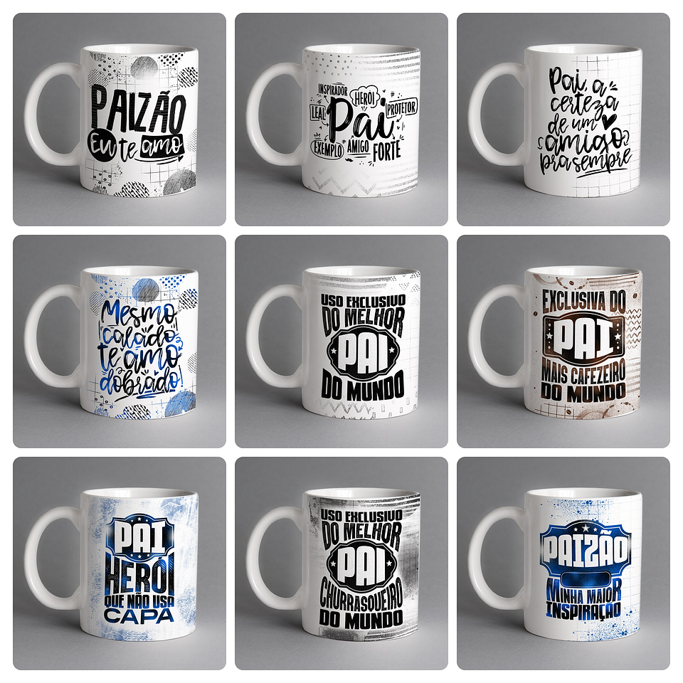 30 Artes para Canecas Dia dos Pais Arquivo em Jpg  4