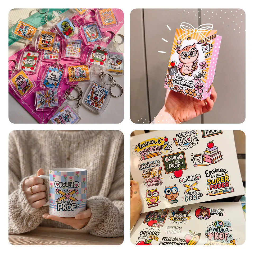 Kit Digital Dia dos Professores em Png  4
