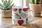 6 Arte para Caneca Dia dos Namorados Love Amor em 3d Arquivo em Jpg - Thumbnail 1