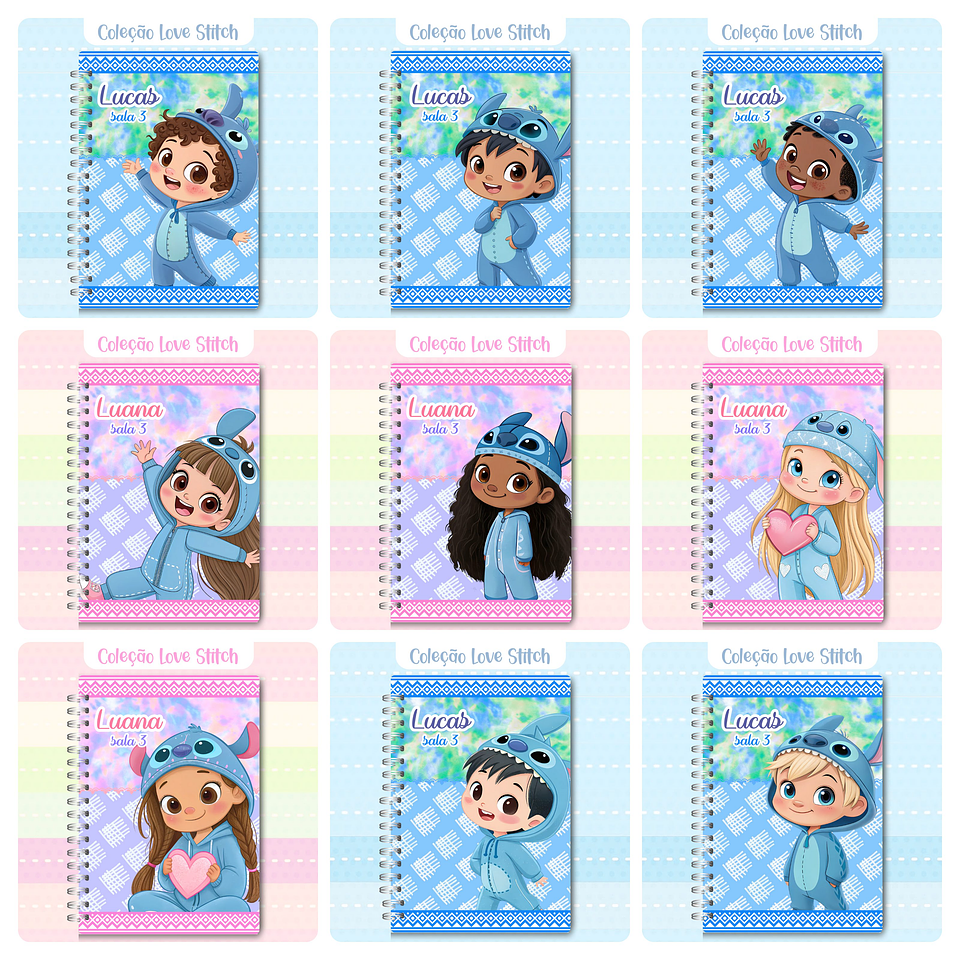 Kit Digital Love Stitch em Png  2