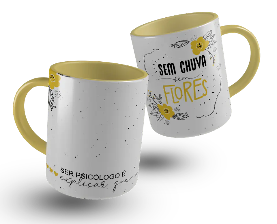 6 Artes para Caneca Psicologo Arquivo Editável 2