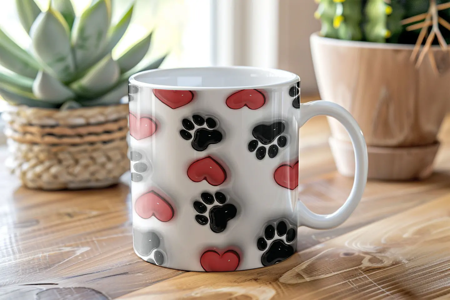 6 Arte para Caneca Dia dos Namorados Love Amor em 3d Arquivo em Jpg 5