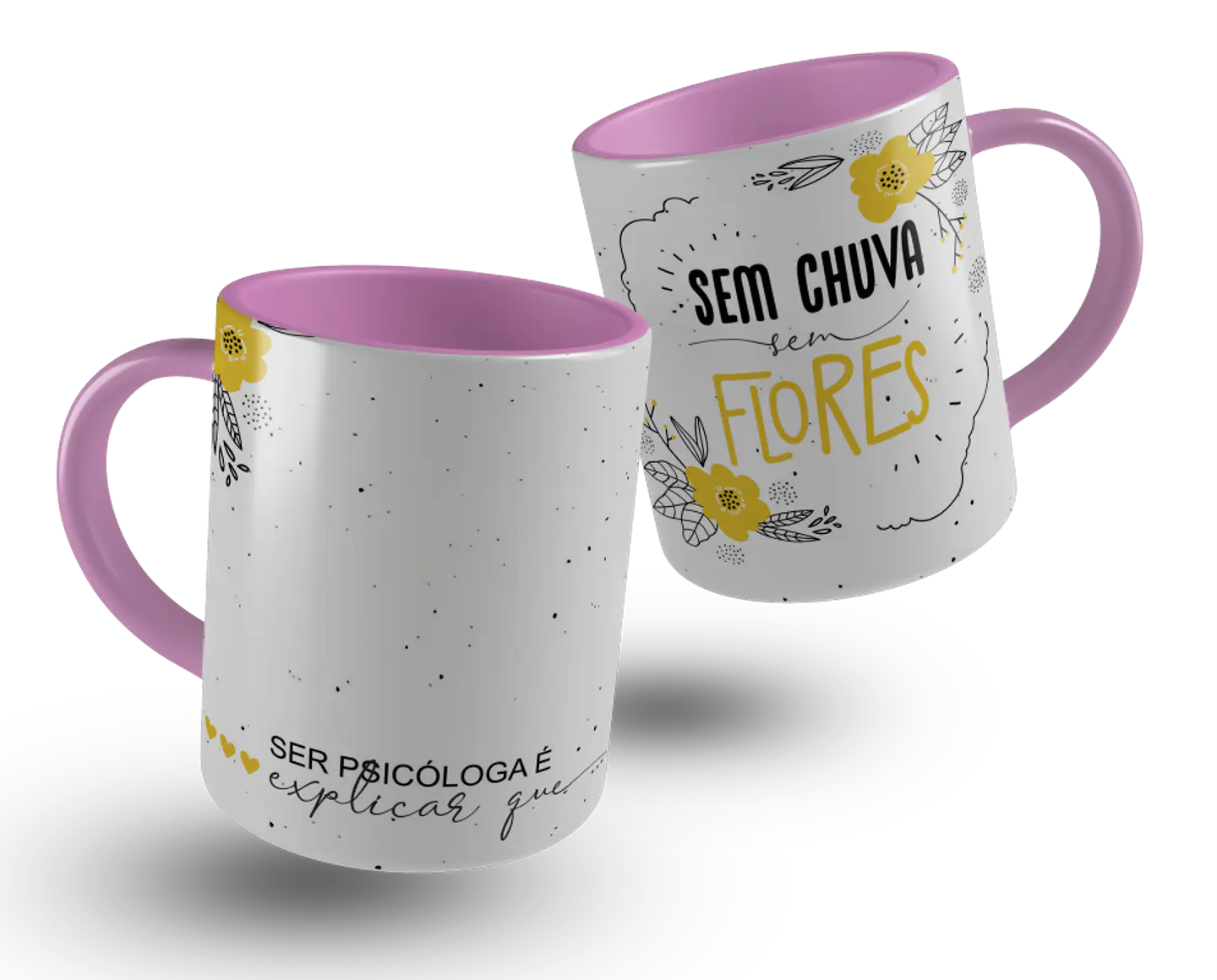 6 Artes para Caneca Psicologo Arquivo Editável 4