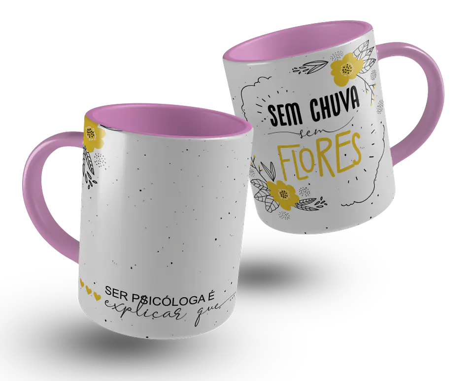 6 Artes para Caneca Psicologo Arquivo Editável 4