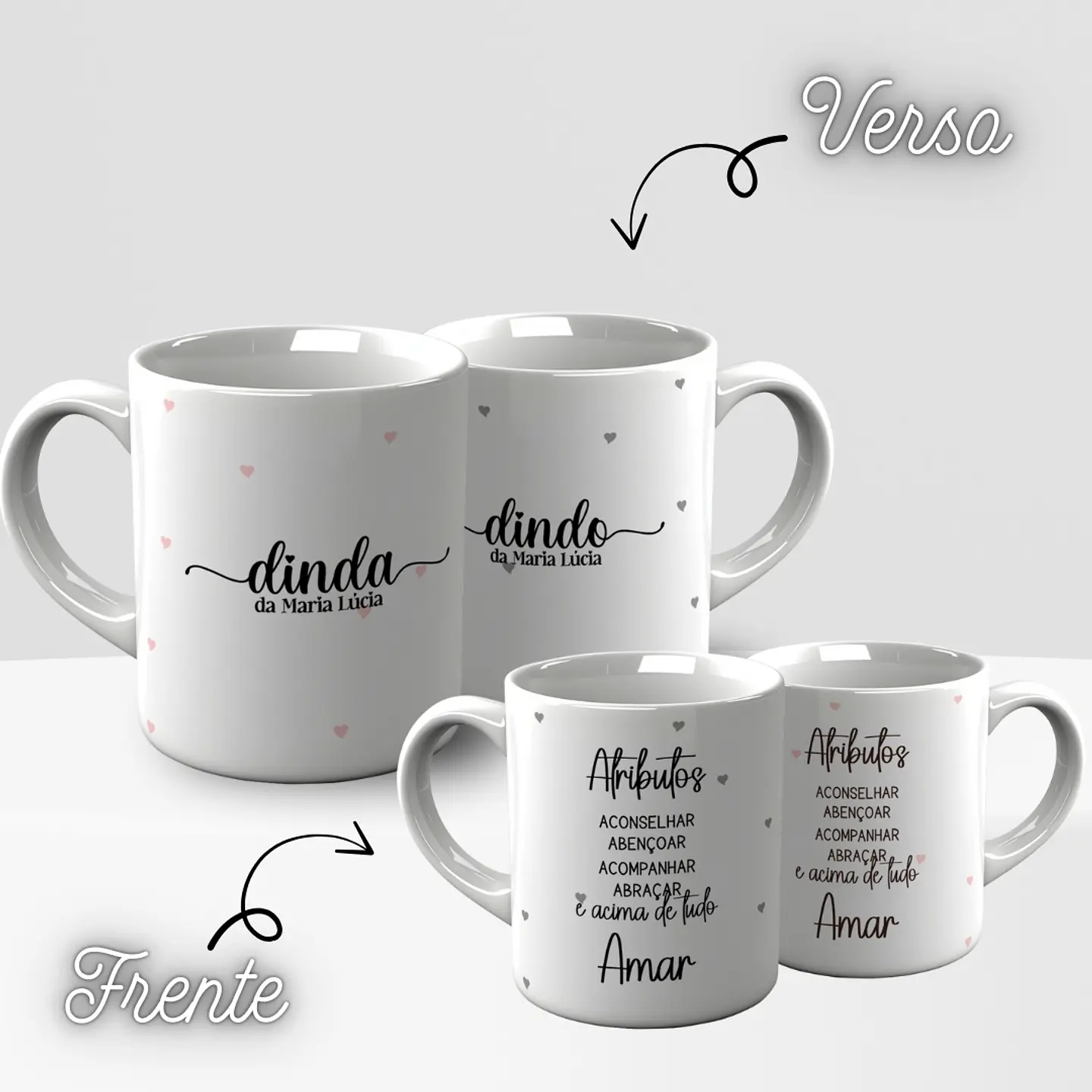 10 Artes para Caneca Convite para Padrinhos  Minimalista Arquivo Editável  1