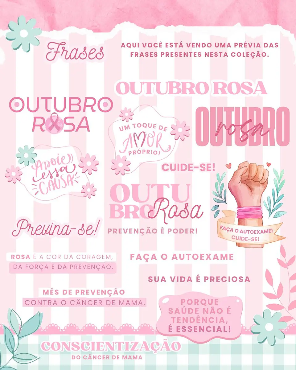 Kit Digital Outubro Rosa Mimos Arquivos Prontos  2