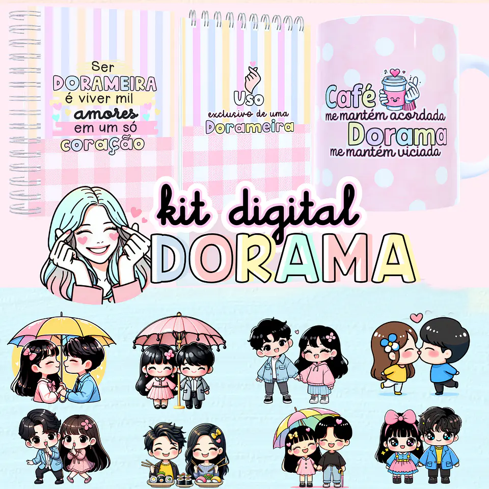 Kit Digital Dorama em Png  1