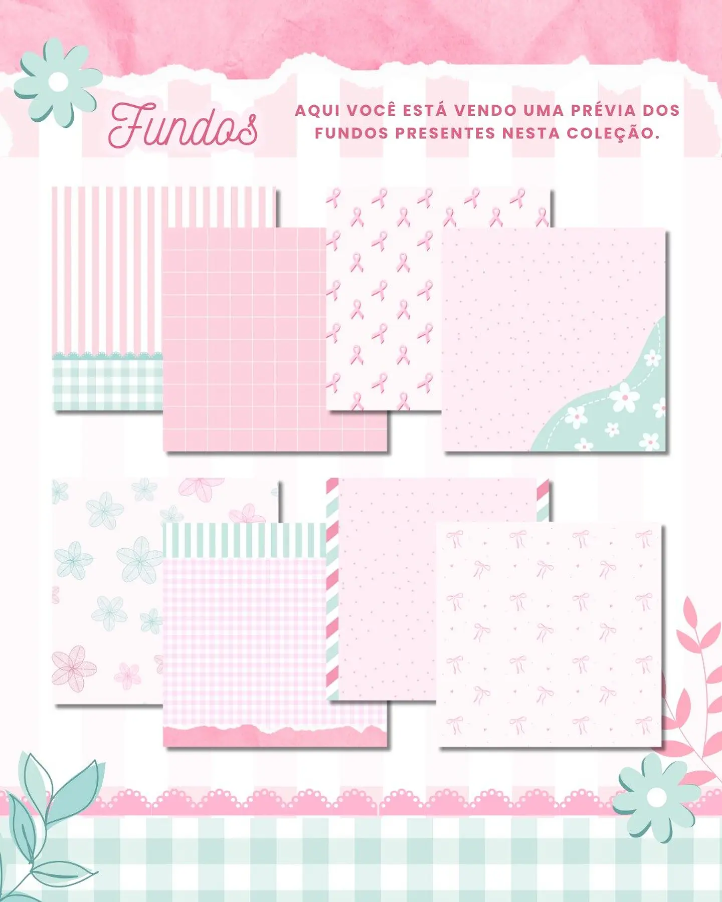 Kit Digital Outubro Rosa Mimos Arquivos Prontos  3