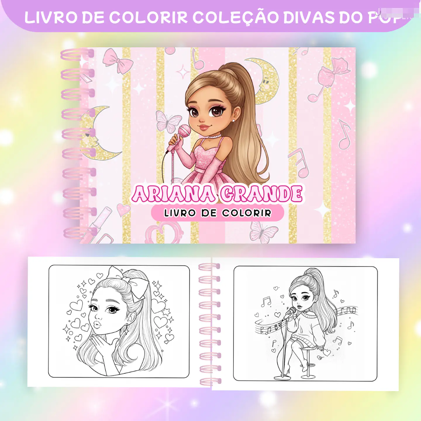Arquivos Livros para Colorir Divas Do Pop Teen em Png 2