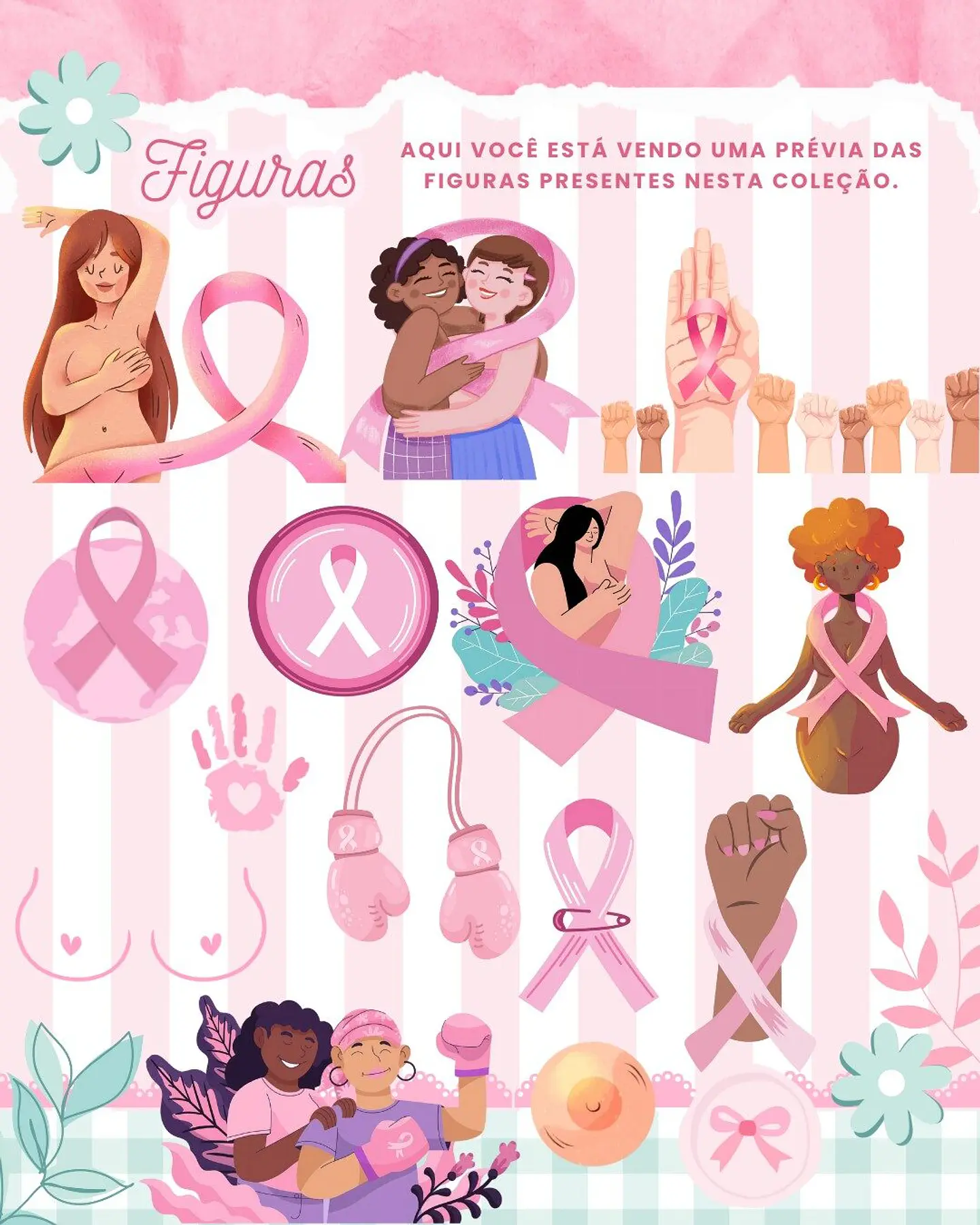 Kit Digital Outubro Rosa Mimos Arquivos Prontos  4
