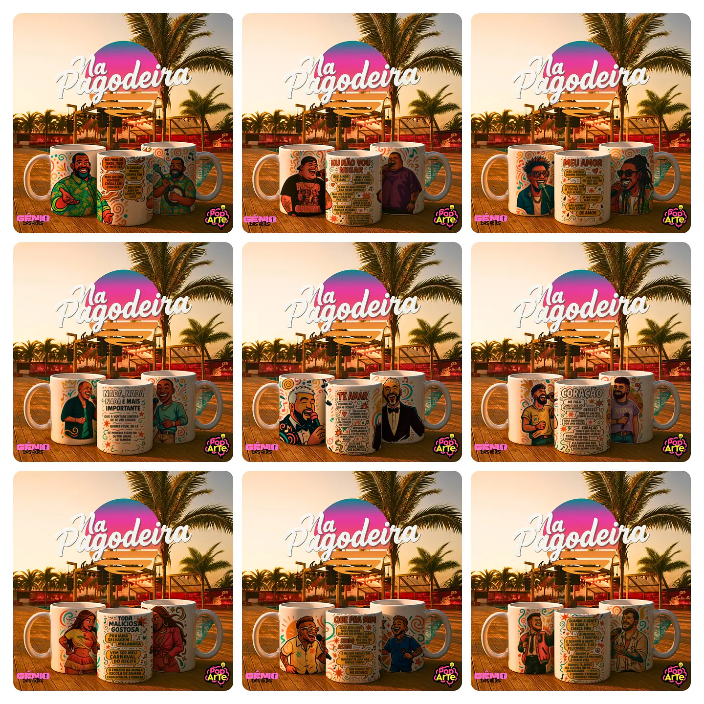 14 Artes para Caneca na pagodeira Musicas Pagode Arquivo em Jpg  2