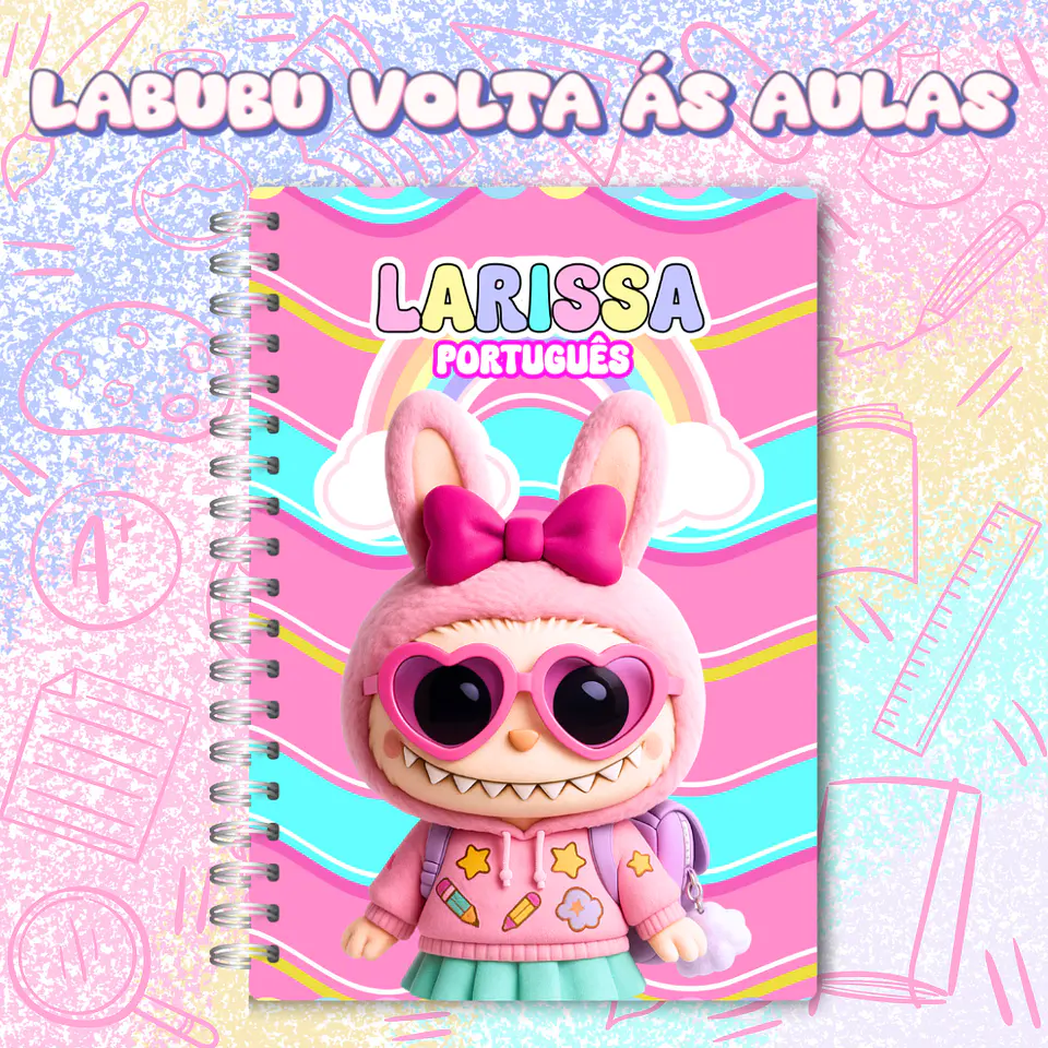 Kit Digital Labubu Volta as Aulas em Png 2