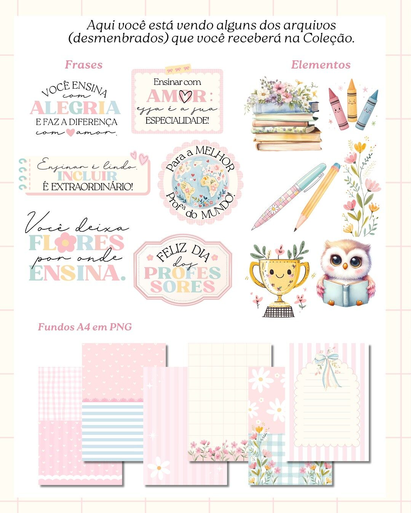 Kit Digital Dia dos Professores Mimos Arquivos Prontos  5