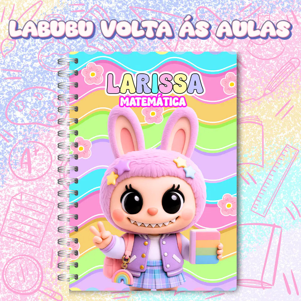 Kit Digital Labubu Volta as Aulas em Png 5