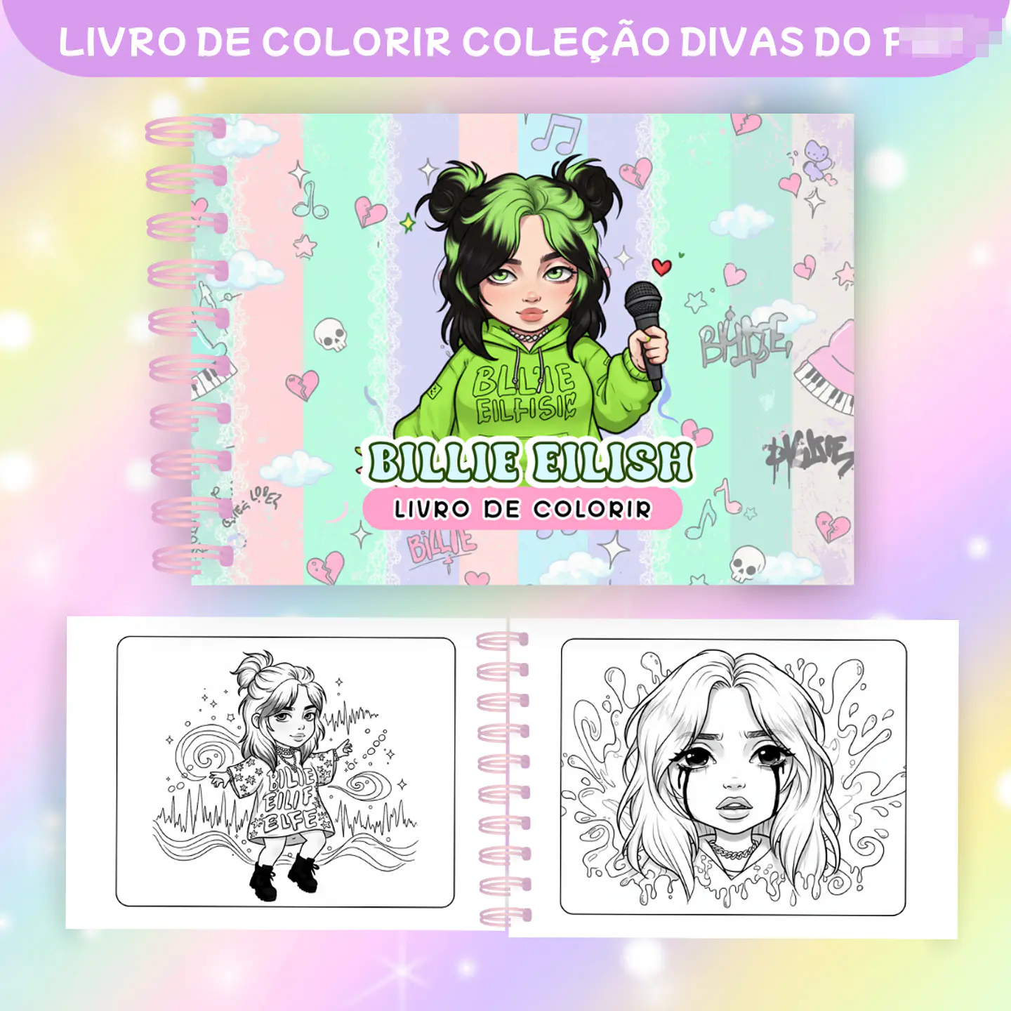 Arquivos Livros para Colorir Divas Do Pop Teen em Png 7