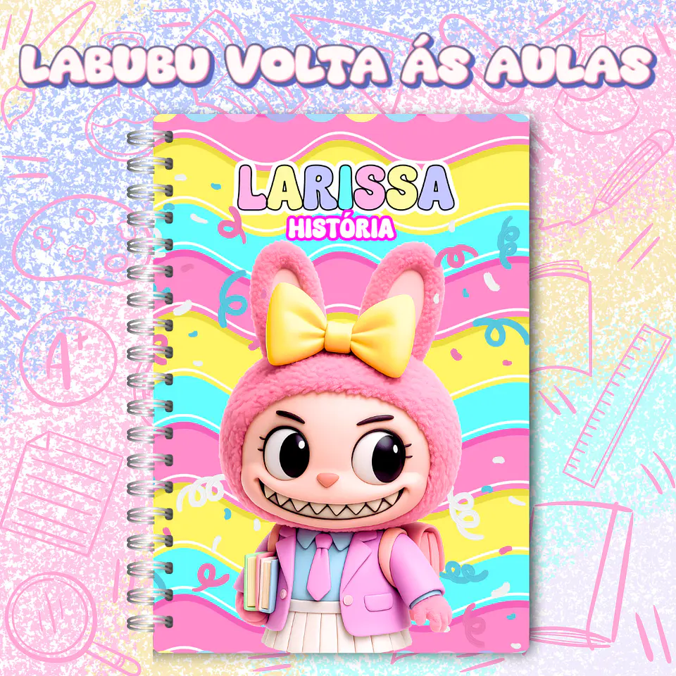 Kit Digital Labubu Volta as Aulas em Png 7