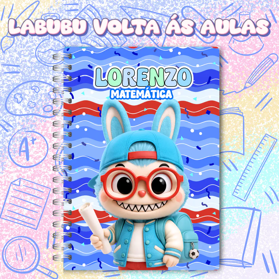 Kit Digital Labubu Volta as Aulas em Png 10