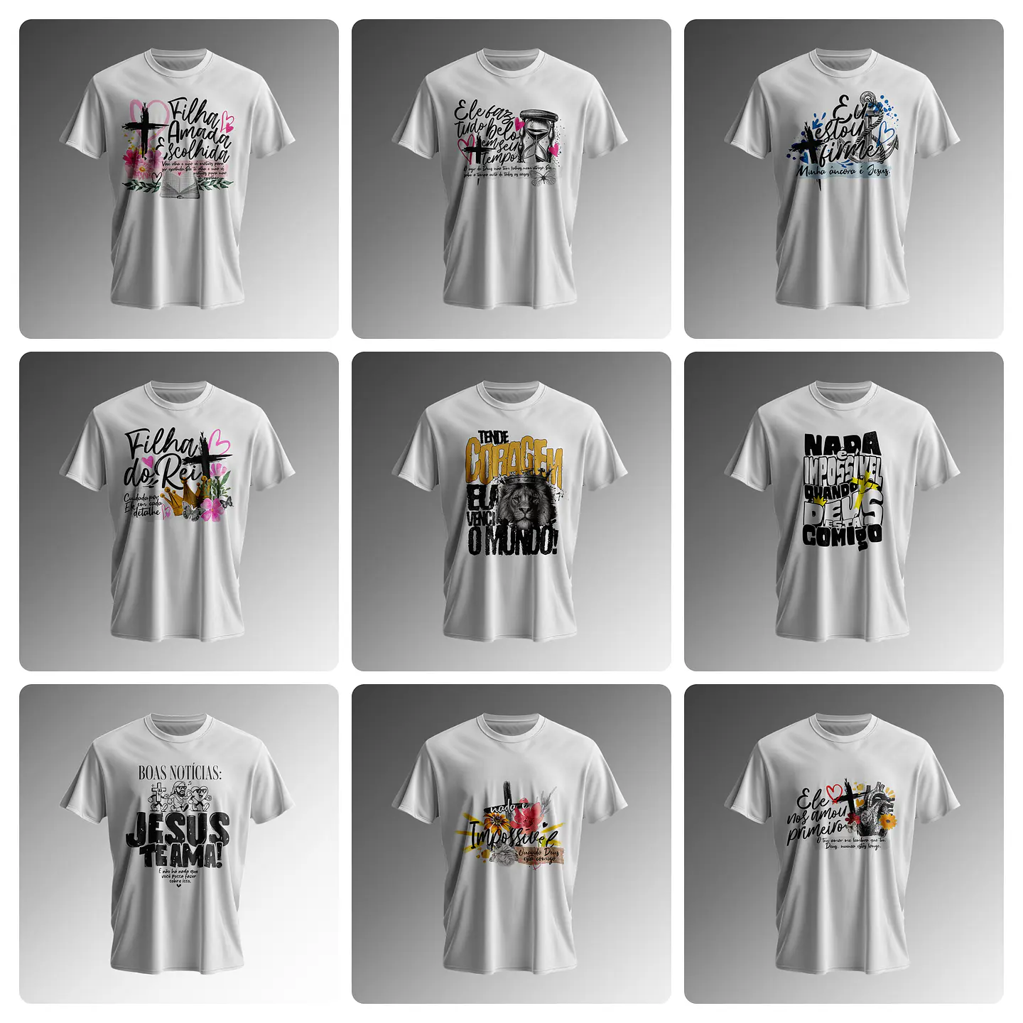 118 Artes para Caneca e Camisa Frases a Palavra Jesus Cristão em Png  4