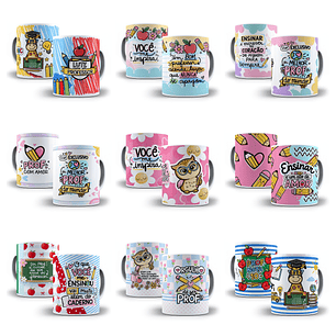 27 Artes para Caneca Dia dos Professores Arquivo em Jpg