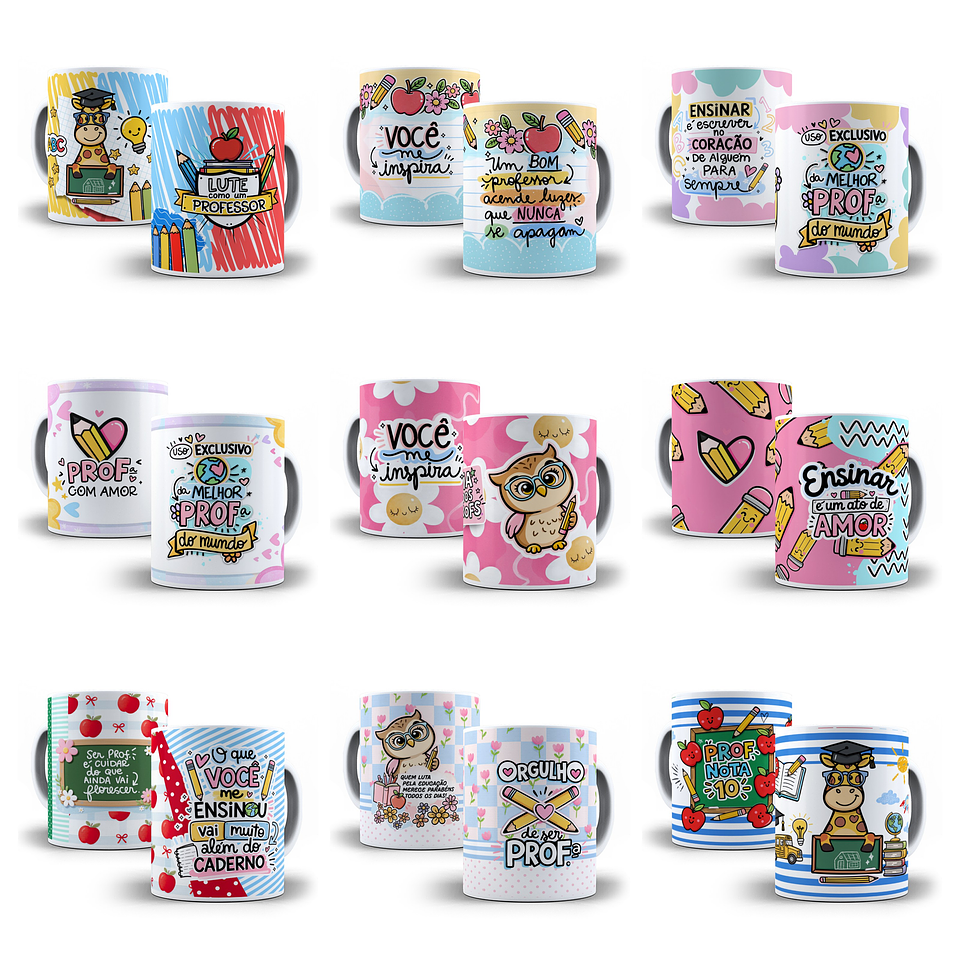27 Artes para Caneca Dia dos Professores Arquivo em Jpg 1