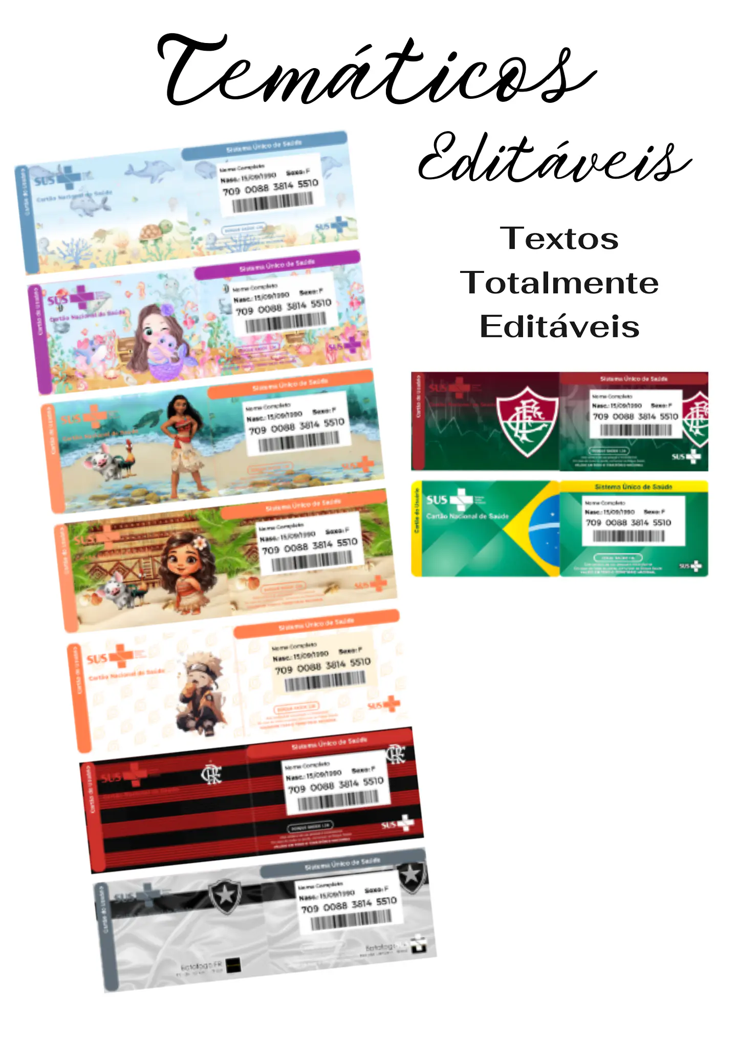 54 Artes para Cartão SUS Arquivo Editável em Canva 6