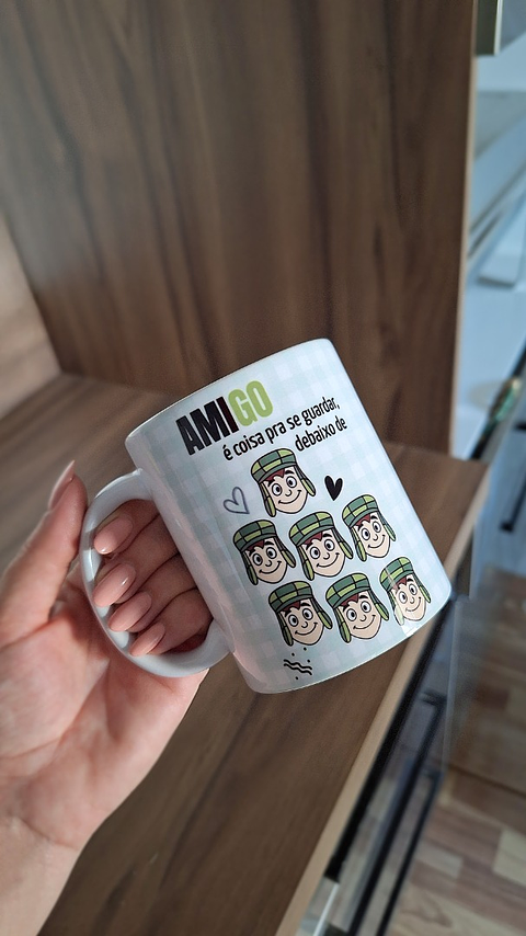 Arte para Caneca Amigo é coisa pra se guardar, debaixo de sete chaves Arquivo em Png