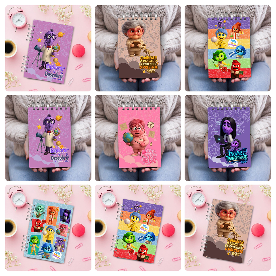 Arquivo Encadernação Dia dos Professores Emoções em Png  3