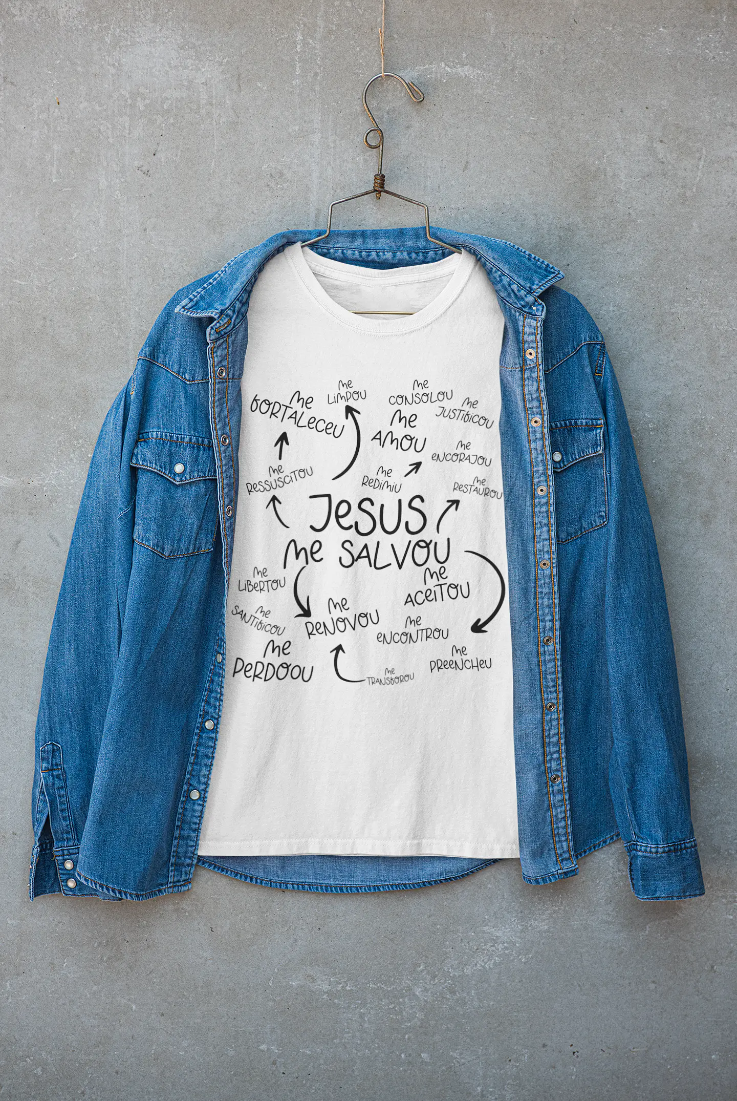 Arte para Camisa Jesus me salvou Arquivo Editável 1