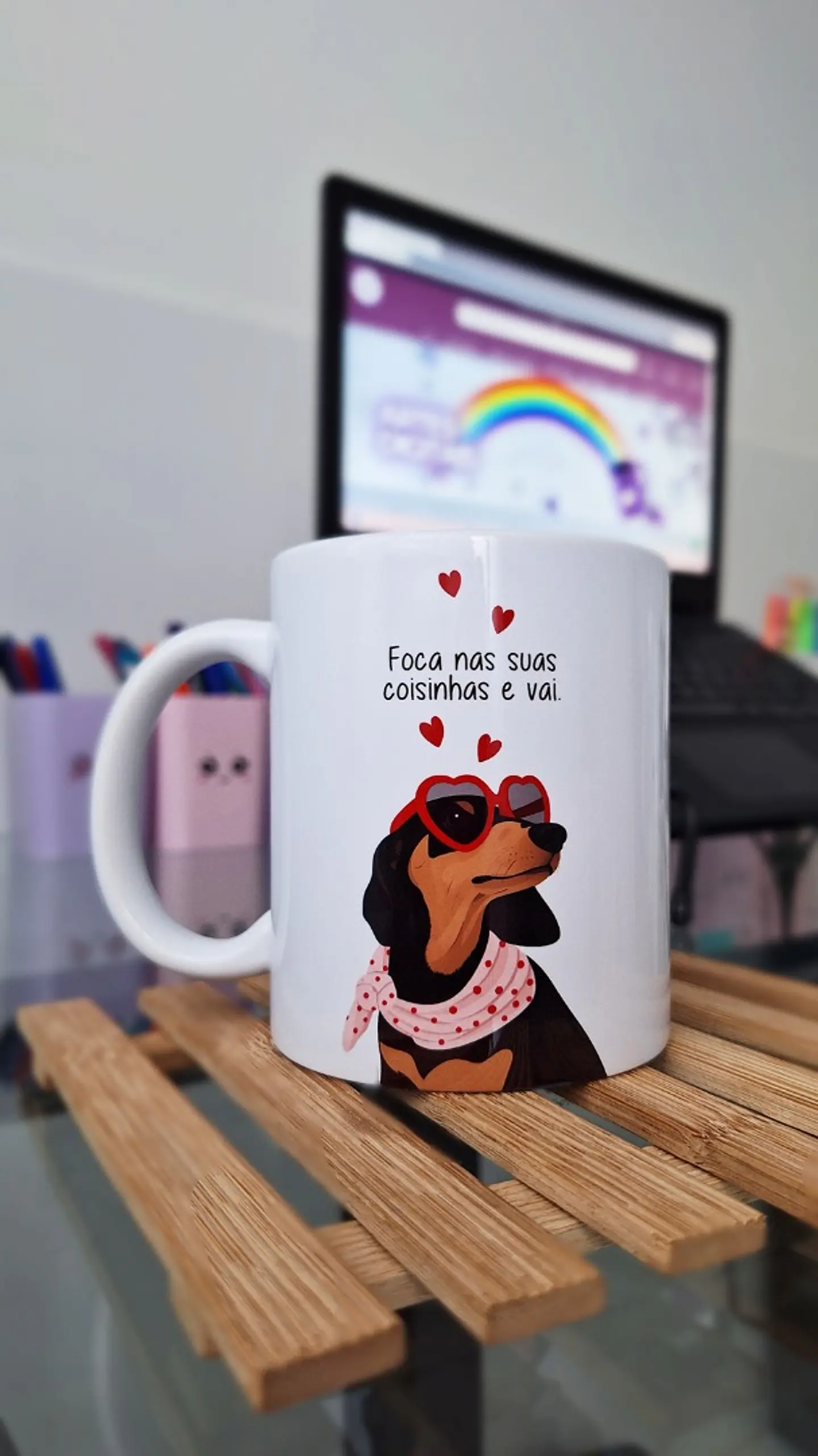 Arte Caneca Foca nas suas coisinhas e vai Arquivo em Png 1
