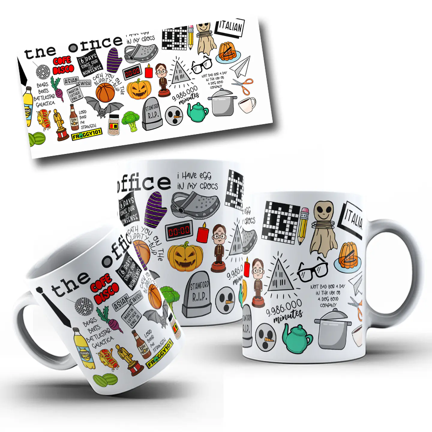 Arte para Caneca The Office Arquivo Editável Vetor 1