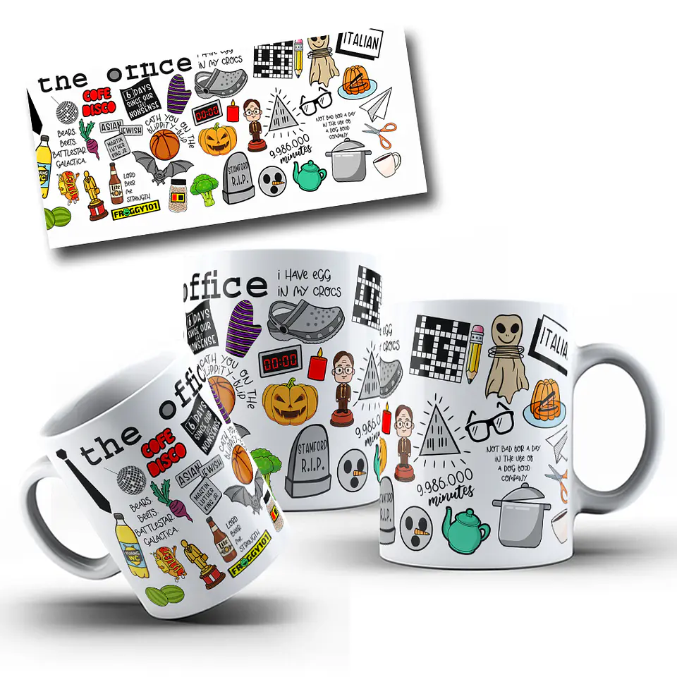 Arte para Caneca The Office Arquivo Editável Vetor 1