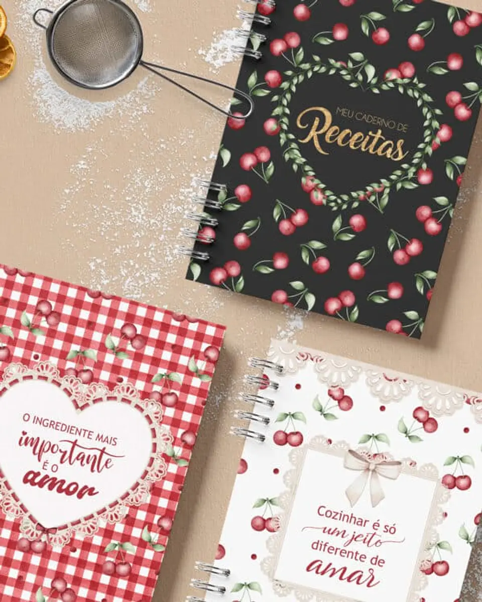 Arquivo encadernação Caderno de Receitas Arquivo em Pdf  1