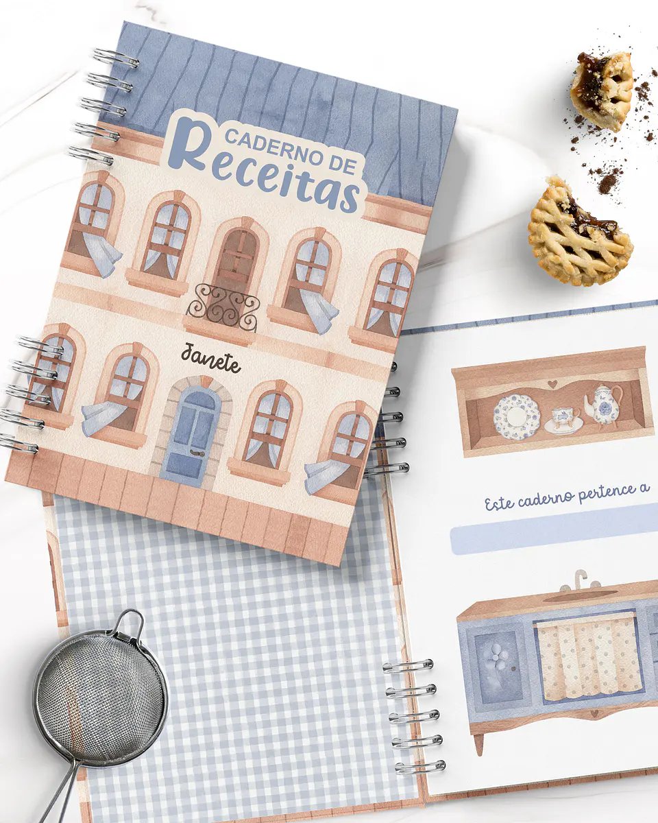 Arquivo encadernação Caderno de Receitas Arquivo em Pdf  2