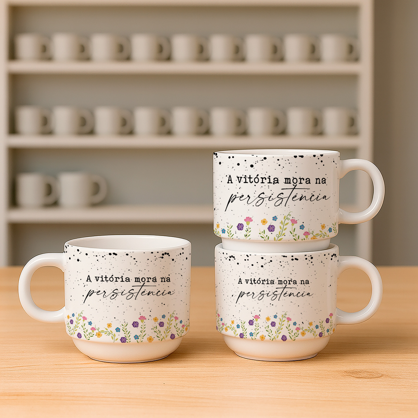 8 Artes para Torre de Xicara Chá Frases Arquivo Editável 1