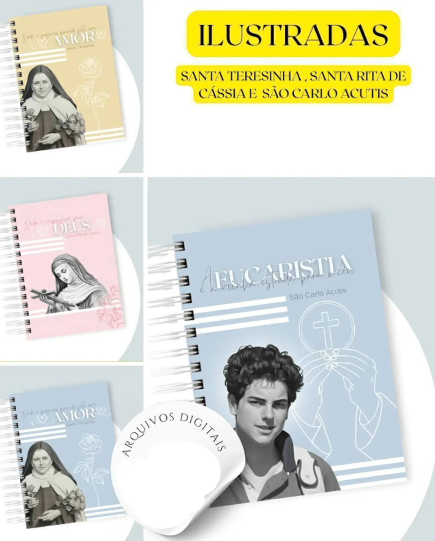 100 Artes para Capas Catolicas para Agendas em Jpg 1