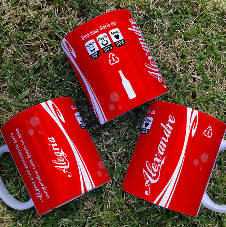 4 Artes para Caneca Coca Cola Arquivo Editável  2