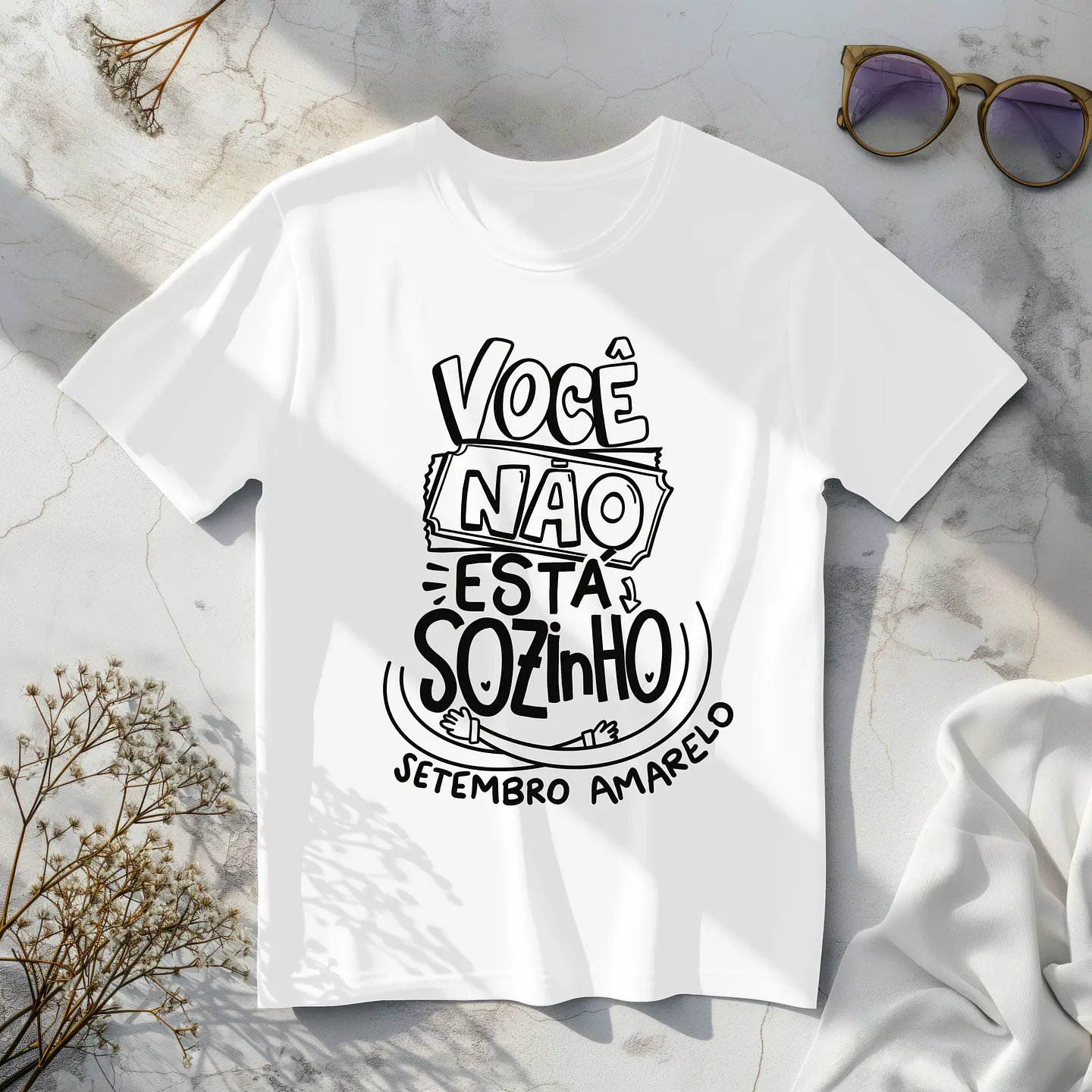 8 Artes para Camisa Setembro Amarelo Arquivo em Png  4