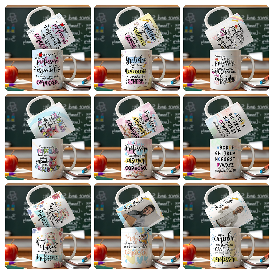 40 Artes para Caneca Dia Dos Professores Arquivo Editável 5
