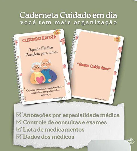 Arquivo Agenda Médica Completa para Idosos em Pdf 