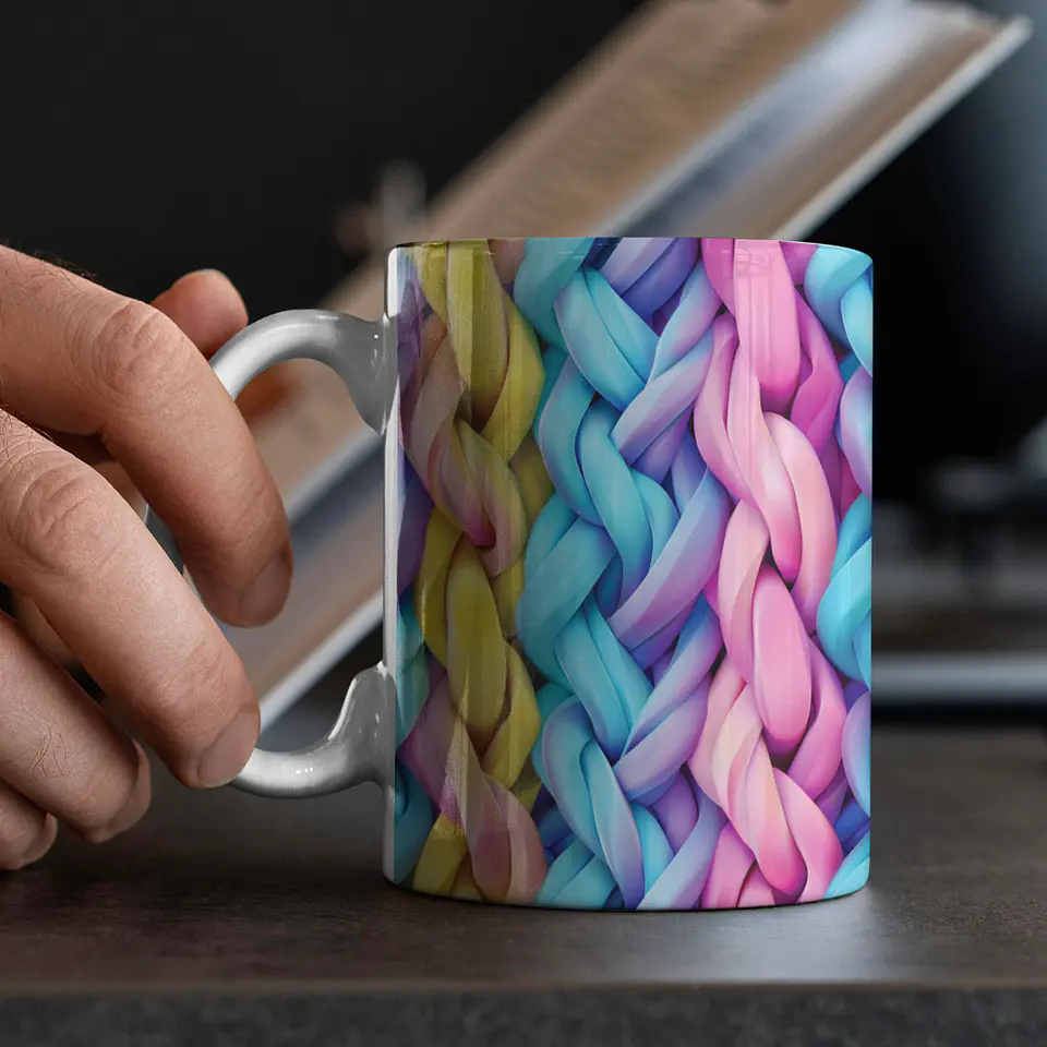 12 Artes para Caneca Unicornio 3D Arquivo em Jpg 2