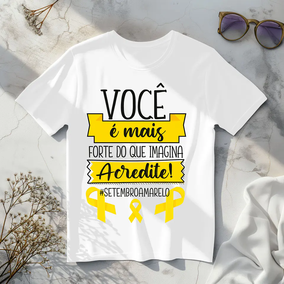 8 Artes para Camisa Setembro Amarelo Arquivo em Png  7
