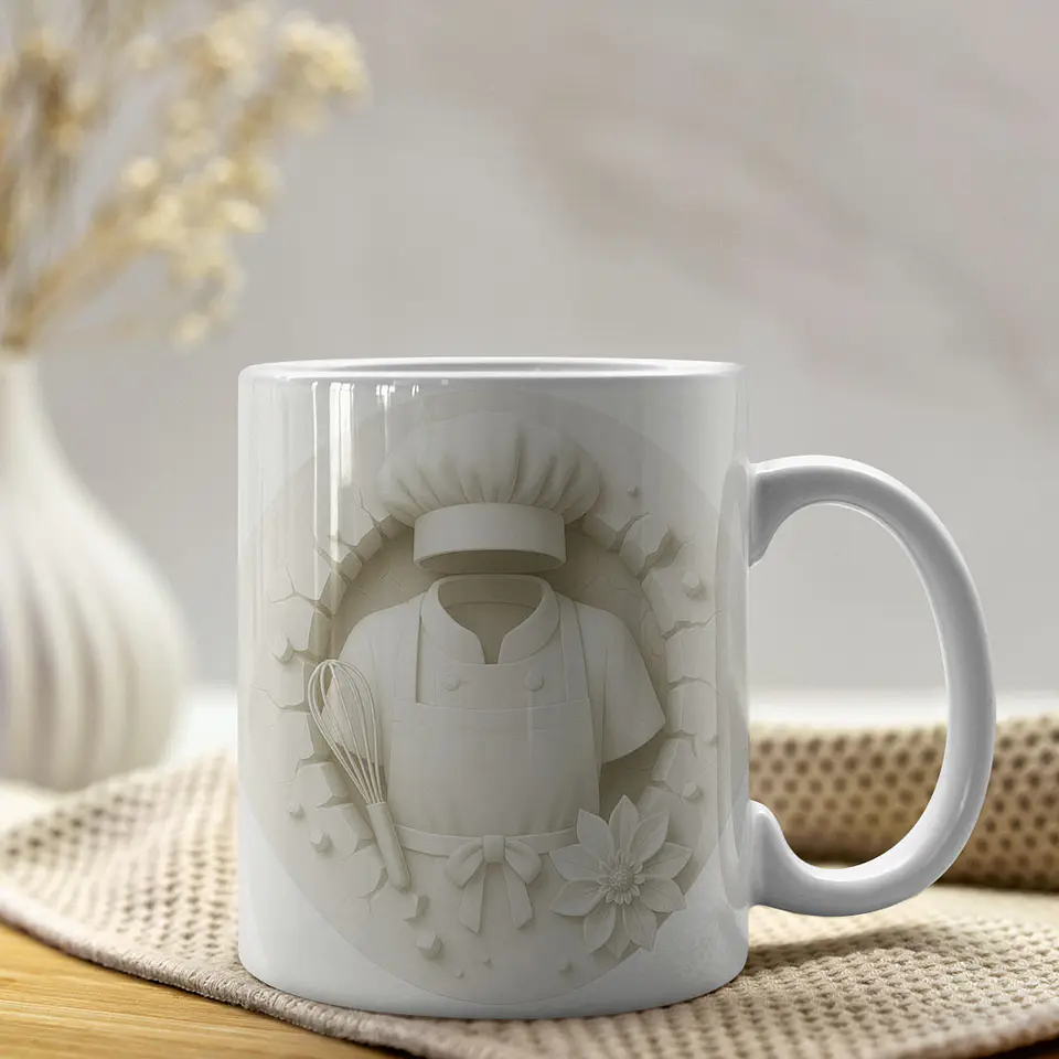 15 Artes para Caneca 3D Profissões Arquivo em Jpg 7