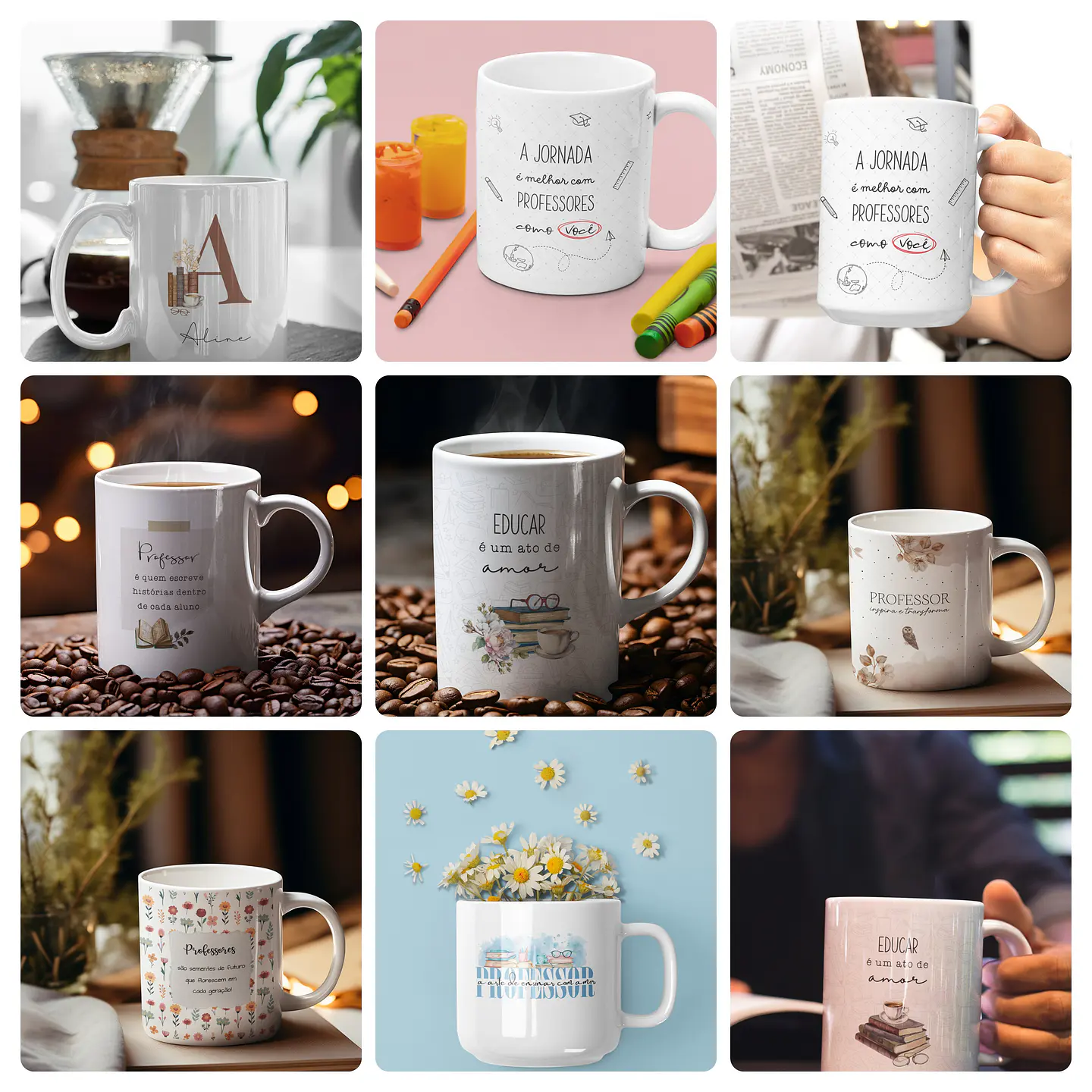 47 Artes para Caneca Frases e Alfabeto Dia dos Professores Arquivo Editável 3