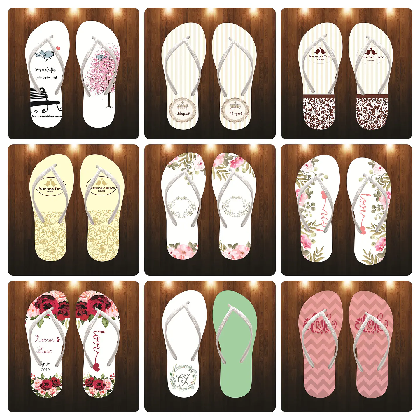Arquivos para Sublimação de Chinelos Arquivo Editável 4